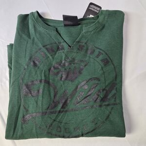 NHL Green Long‎ Sleeve Tee Girls 14/16